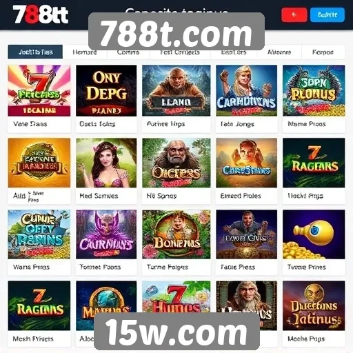 Comparativo de jogos disponíveis no 788t.com